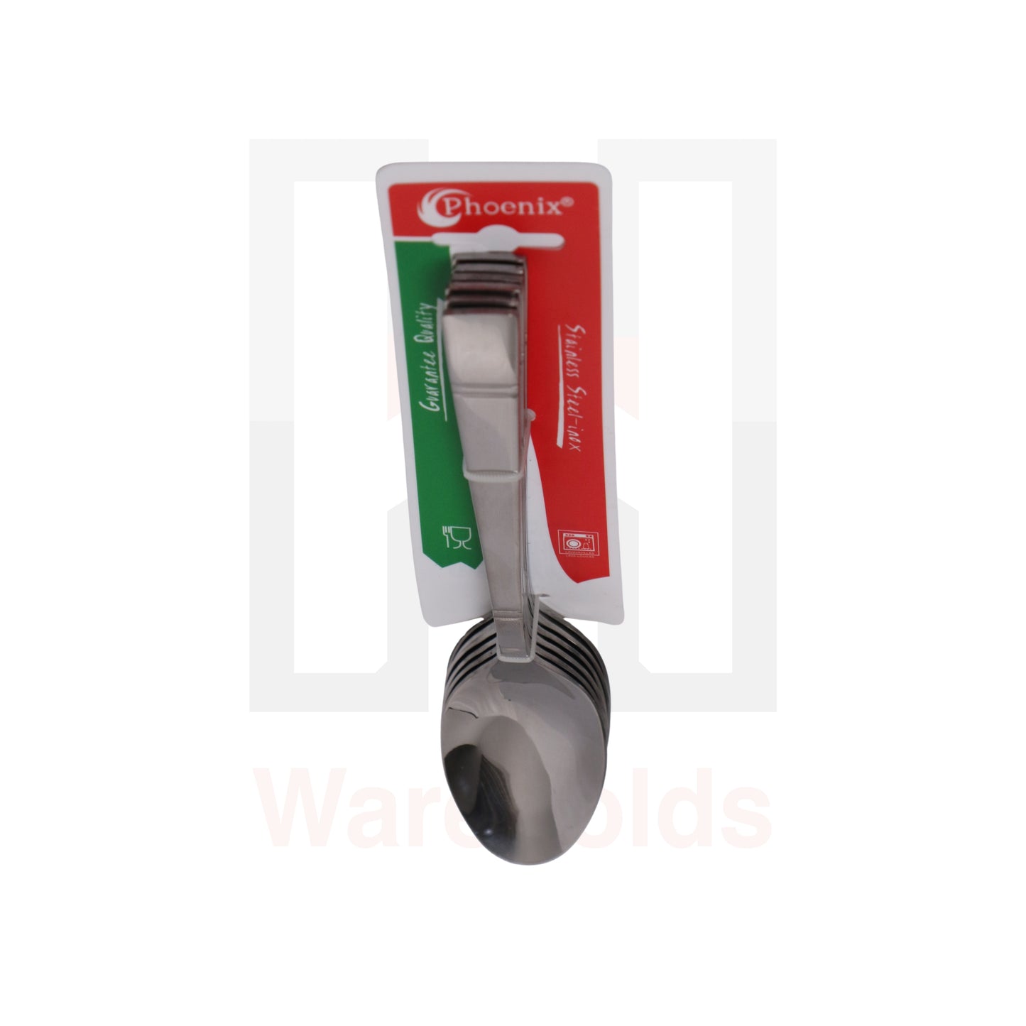 Phoenix 6 Pcs Stainless Steel Dinner Spoon Set (Parallel pattern)