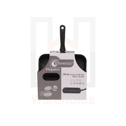 Phoenix Elegance 28cm Forged Grill Pan Black Marble Granite
Induction and non stick