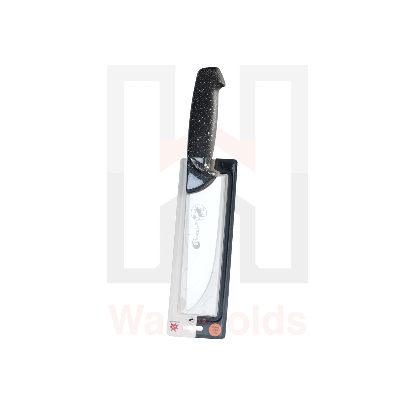 Phoenix Black White-Dotted Kitchen Knife