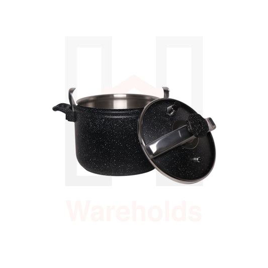 Phoenix Non-stick Marble Professional Granite Pressure Cookware (Black color)
