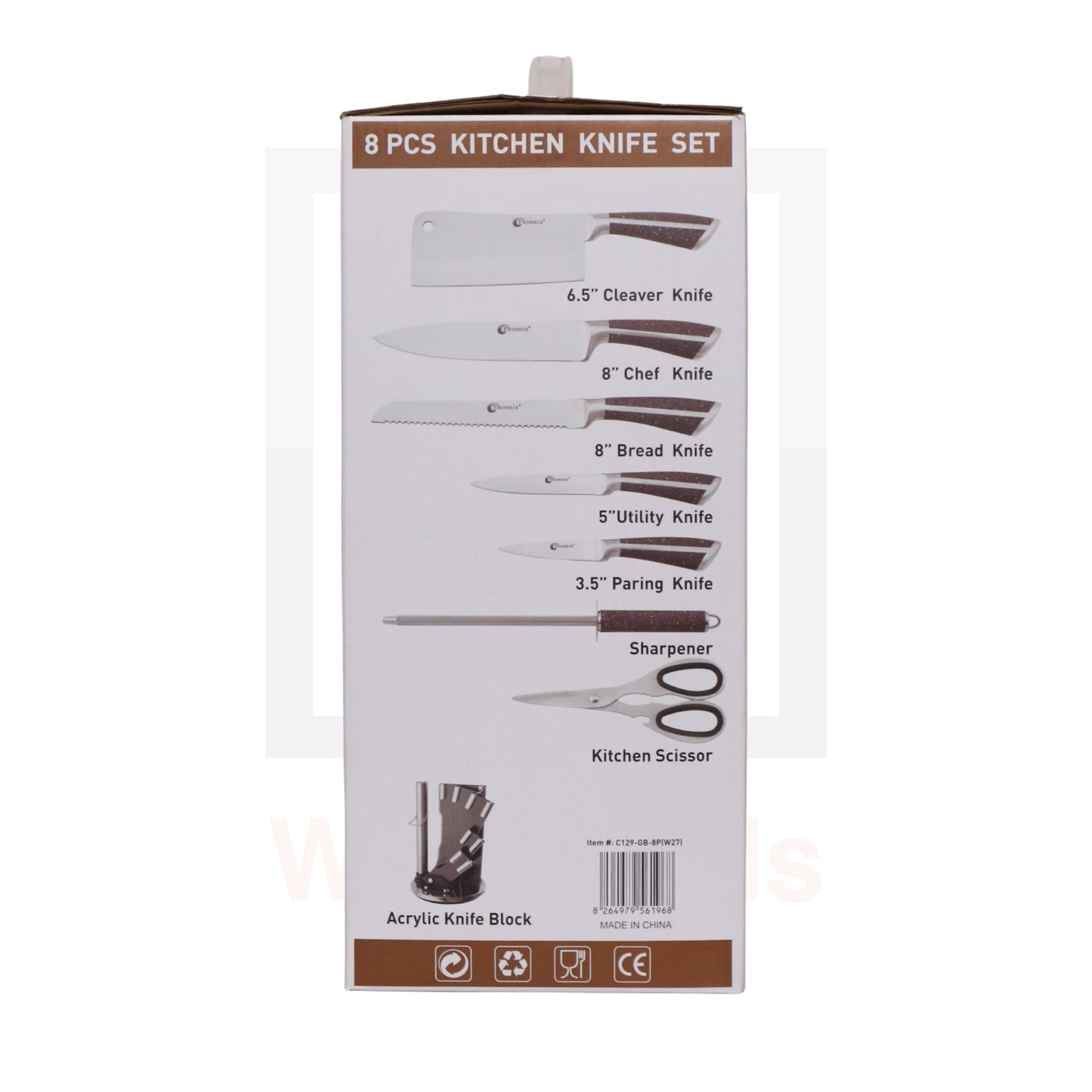 Phoenix 8 Pcs Kitchen Knife Set