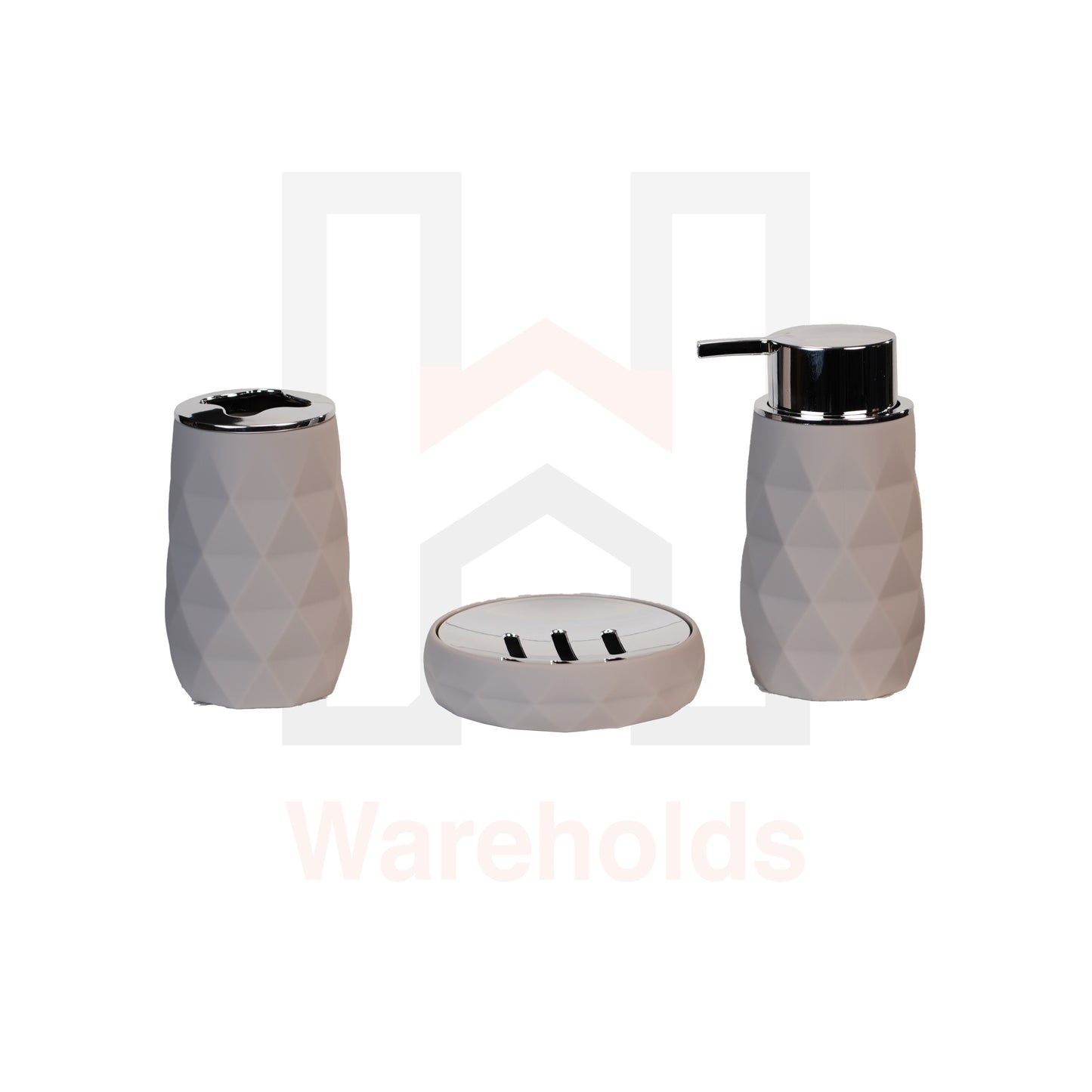 Phoenix Diamond Grey Bathroom Accessory Set