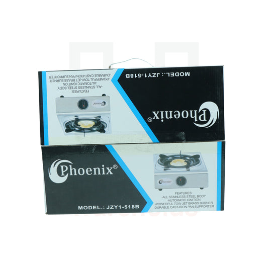 Phoenix Single Burner Stainless Steel Gas Stove