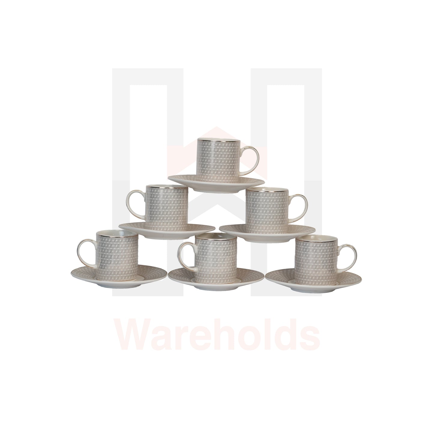 6 Piece New Coffee Cup Set