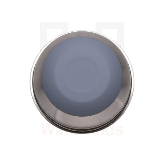 5 Pcs Grey Silicone Stainless Steel Ware Salad Bowls with Covers