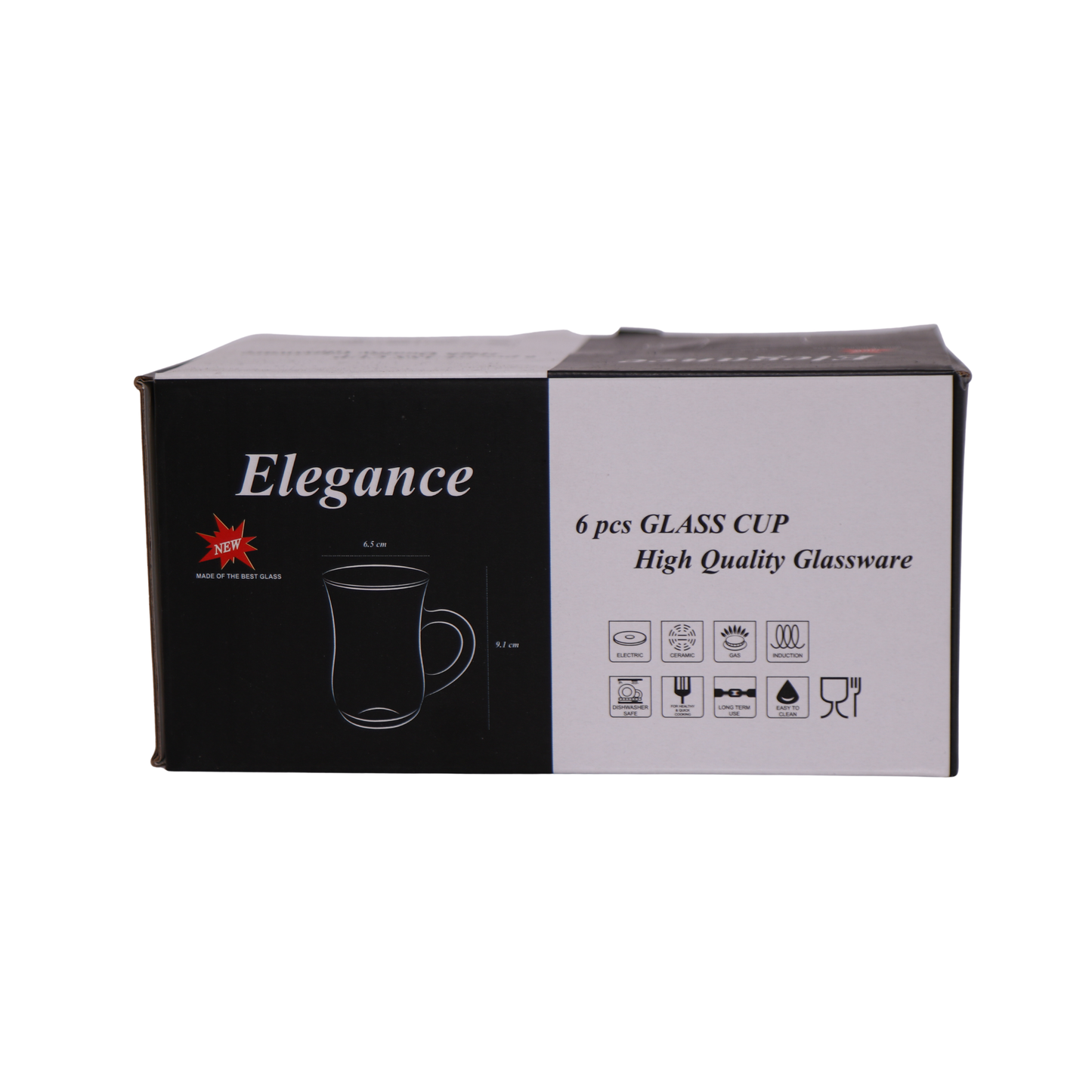 Phoenix 6Pcs Glass Tea Cup Set