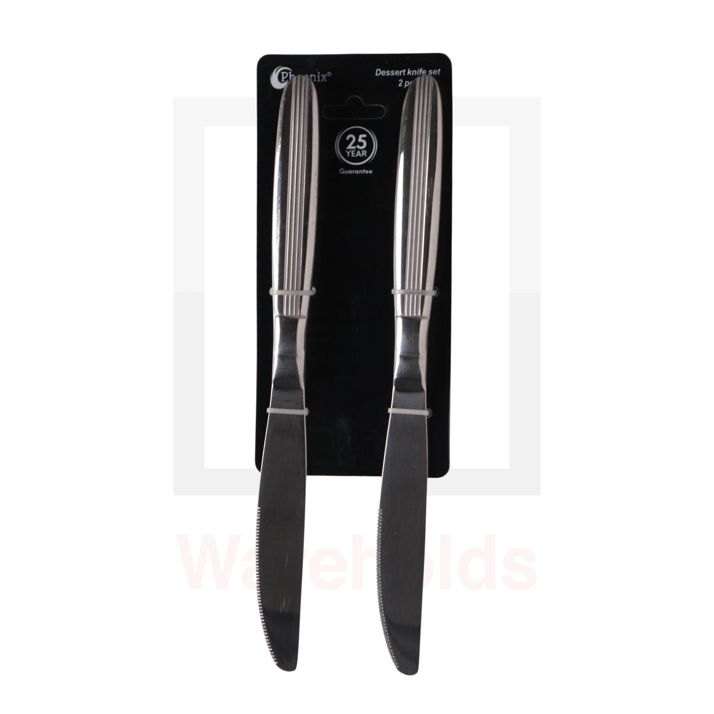 Phoenix 6 Pcs Stainless Steel Dessert Knife Line Pattern Set