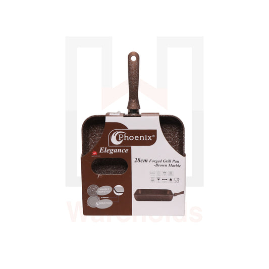 Phoenix Forged Grill Pan Brown Color 28cm