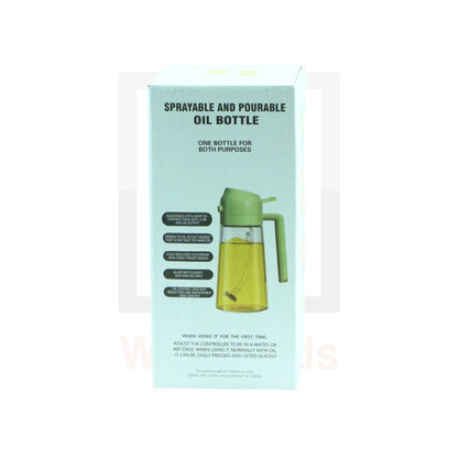 Green and Clear Oil Sprayer Bottle