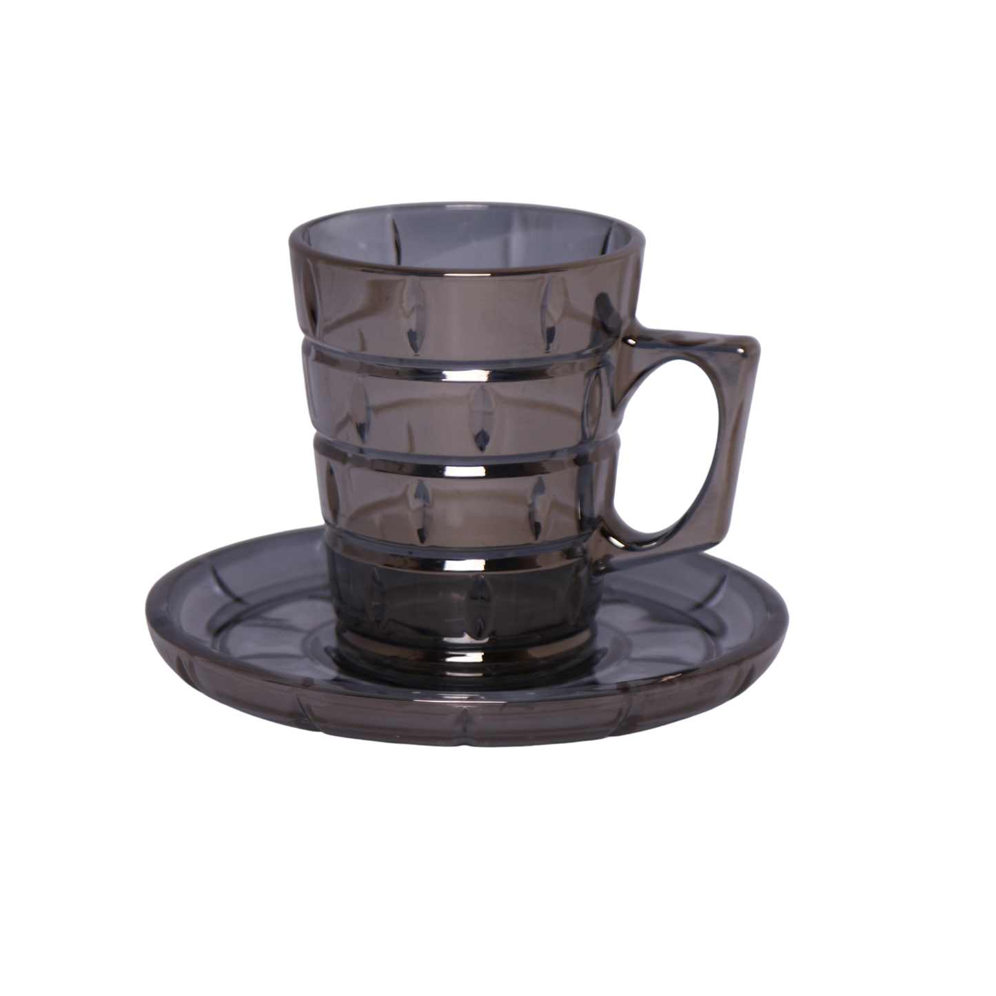 Phoenix 6Pcs Tea Cups with Saucers