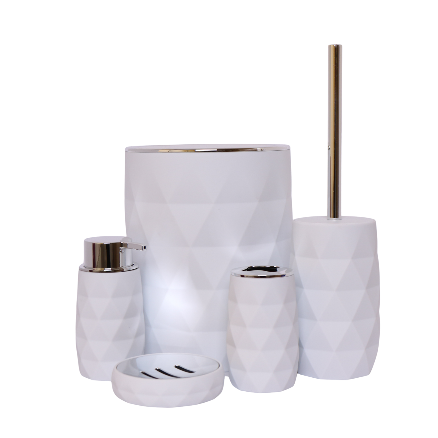 Phoenix 5pcs Diamond Bathroom Set