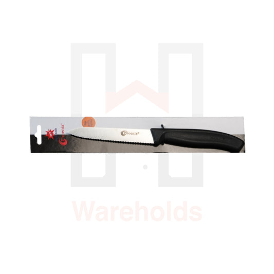 Phoenix Black Serrated Knife