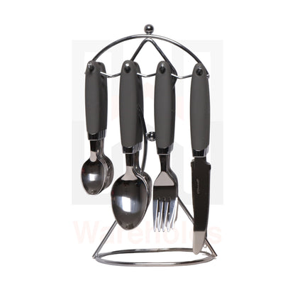 Phoenix 24 Pcs Hanging Stand Dinnerware Cutlery Set