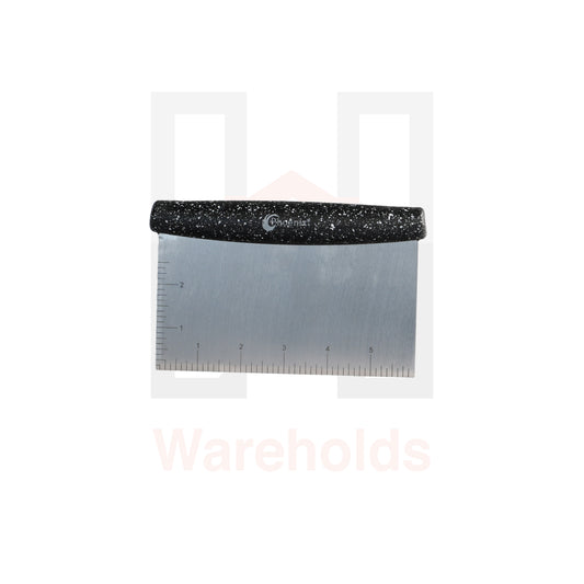 Phoenix Black Dough Scraper with Measure Equivalents
