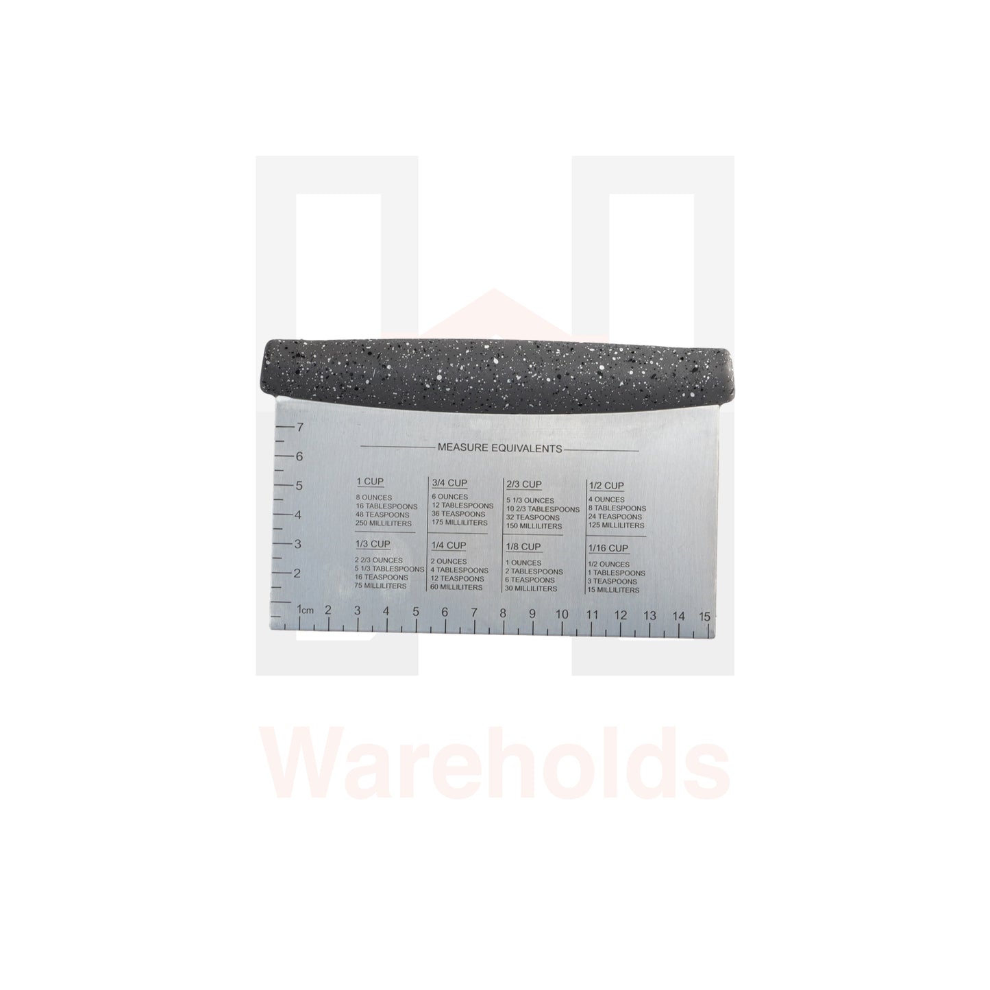 Phoenix Grey Dough Scraper with Measure Equivalents