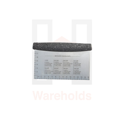 Phoenix Grey Dough Scraper with Measure Equivalents