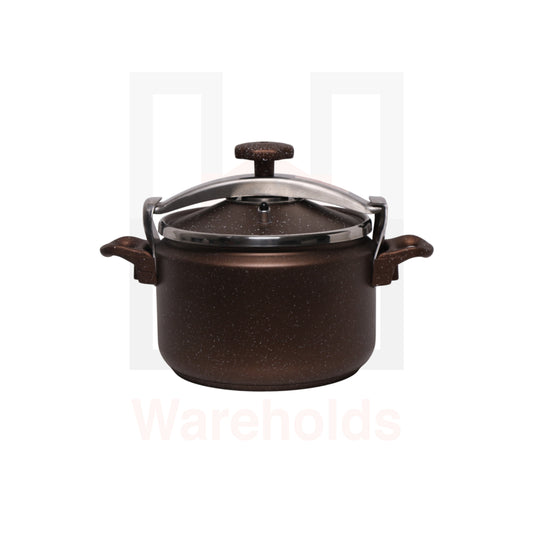 Phoenix Non-stick Marble Professional Granite Pressure Cookware (Brown color)
