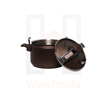 Phoenix Non-stick Marble Professional Granite Pressure Cookware (Brown color)