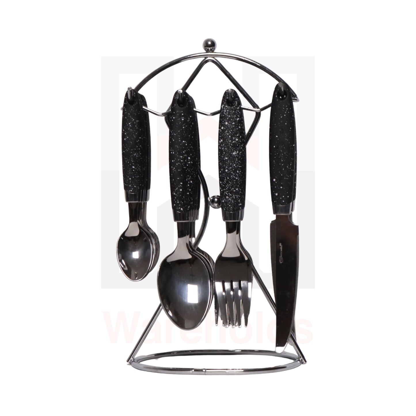 Phoenix 24 Pcs Hanging Stand Dinnerware Cutlery Set