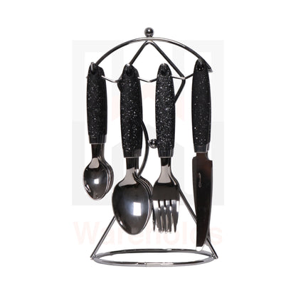 Phoenix 24 Pcs Hanging Stand Dinnerware Cutlery Set