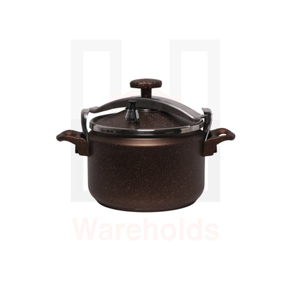 Phoenix Non-stick Marble Professional Granite Pressure Cookware (Brown color)