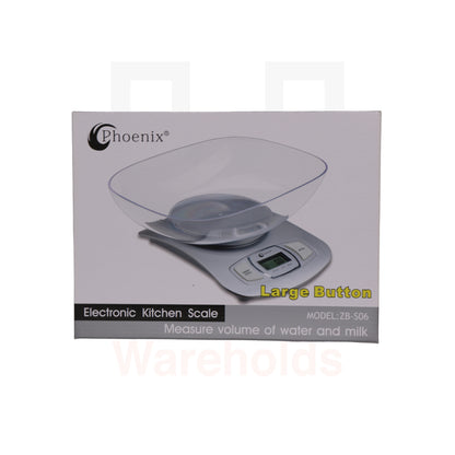 Grey Electronic Kitchen Scale
