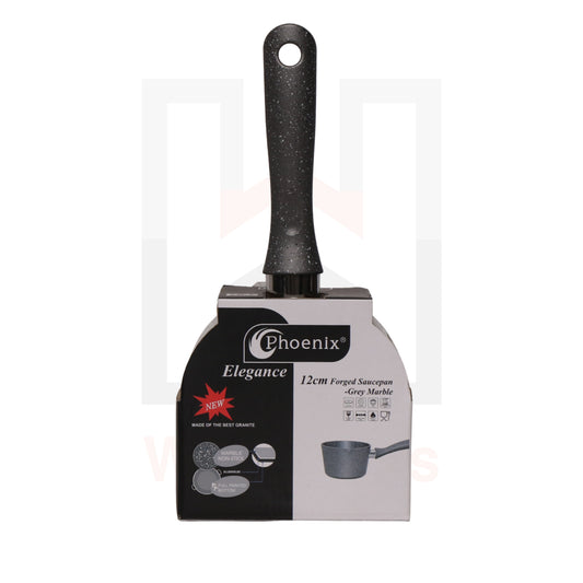 Phoenix Grey Marble Forged Saucepan