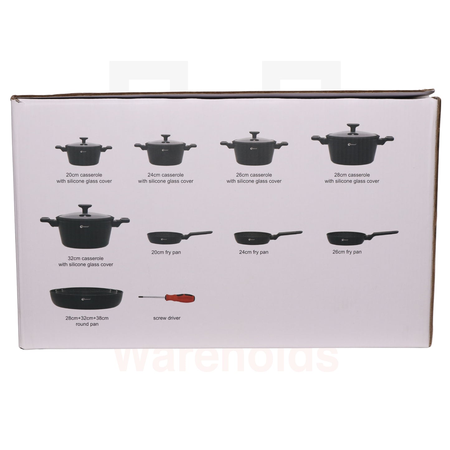 Phoenix 17 Pcs Black Marble Set