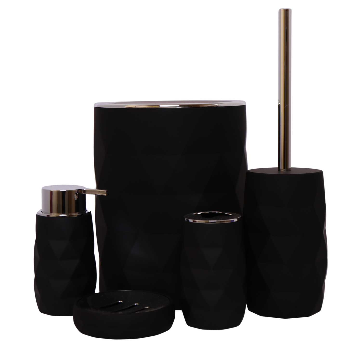 Phoenix 5pcs Diamond Bathroom Set