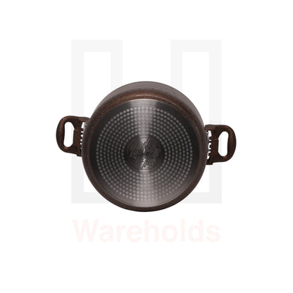 Phoenix Non-stick Marble Professional Granite Pressure Cookware (Brown color)