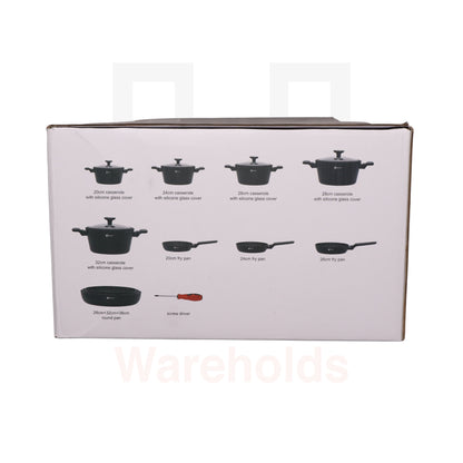 Phoenix 17 Pcs Black Marble Ice Flake Set