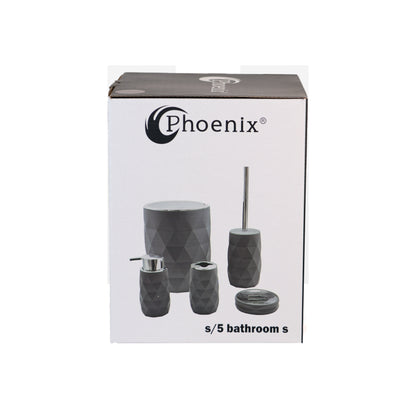 Phoenix Diamond Grey Bathroom Accessory Set