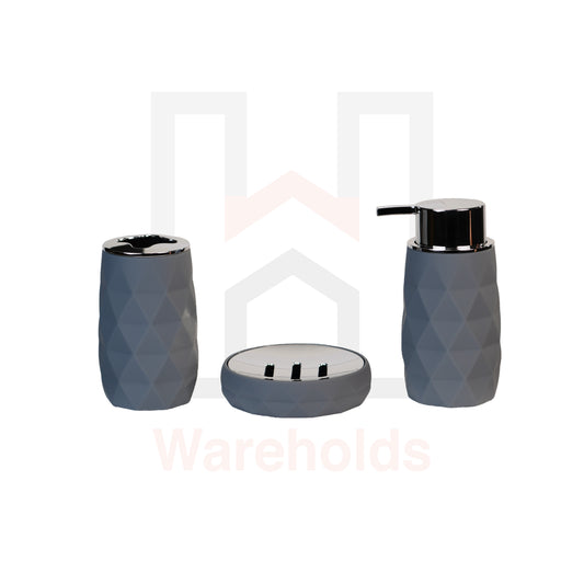 Phoenix Diamond Dark Grey Bathroom Set