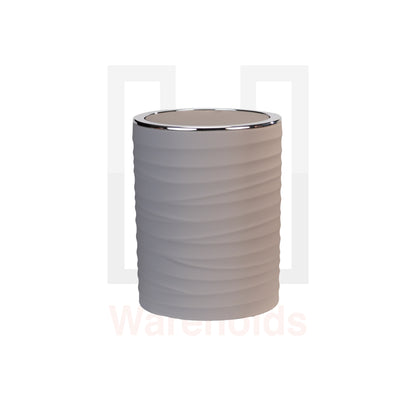 Phoenix Taupe Wavy Bathroom Accessory Set