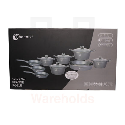 Phoenix 17 Pcs Grey Set (PFANNE-POELE)