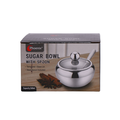 Phoenix Sugar Bowl With Spoon