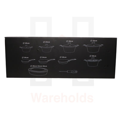 Phoenix 17 Pcs Grey Set (PFANNE-POELE)