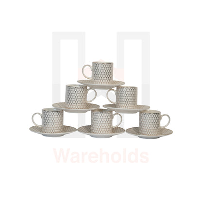 6 Piece Circular Coffee Cup Set