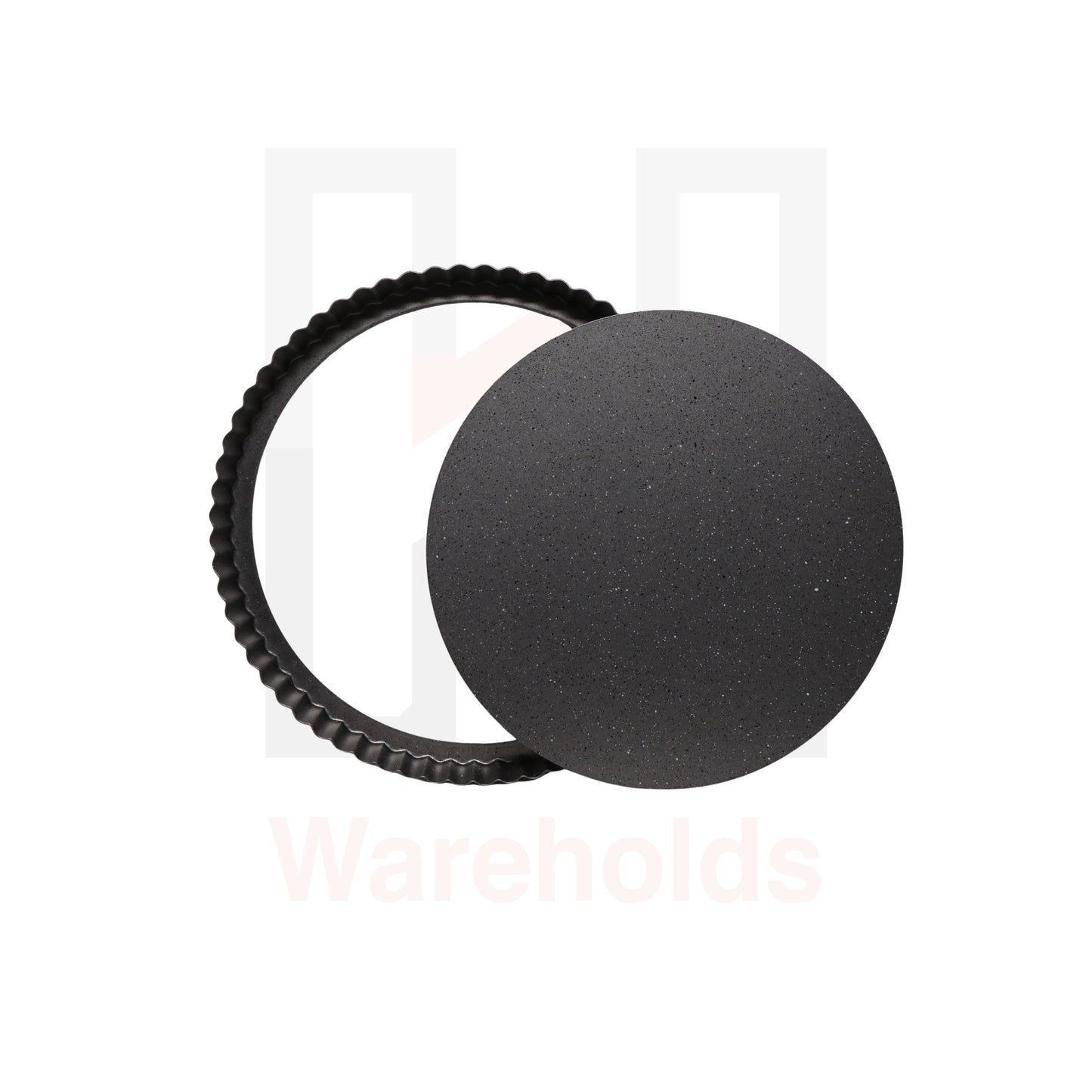 Phoenix Grey Granite Fluted Tart Pan With Removable Bottom