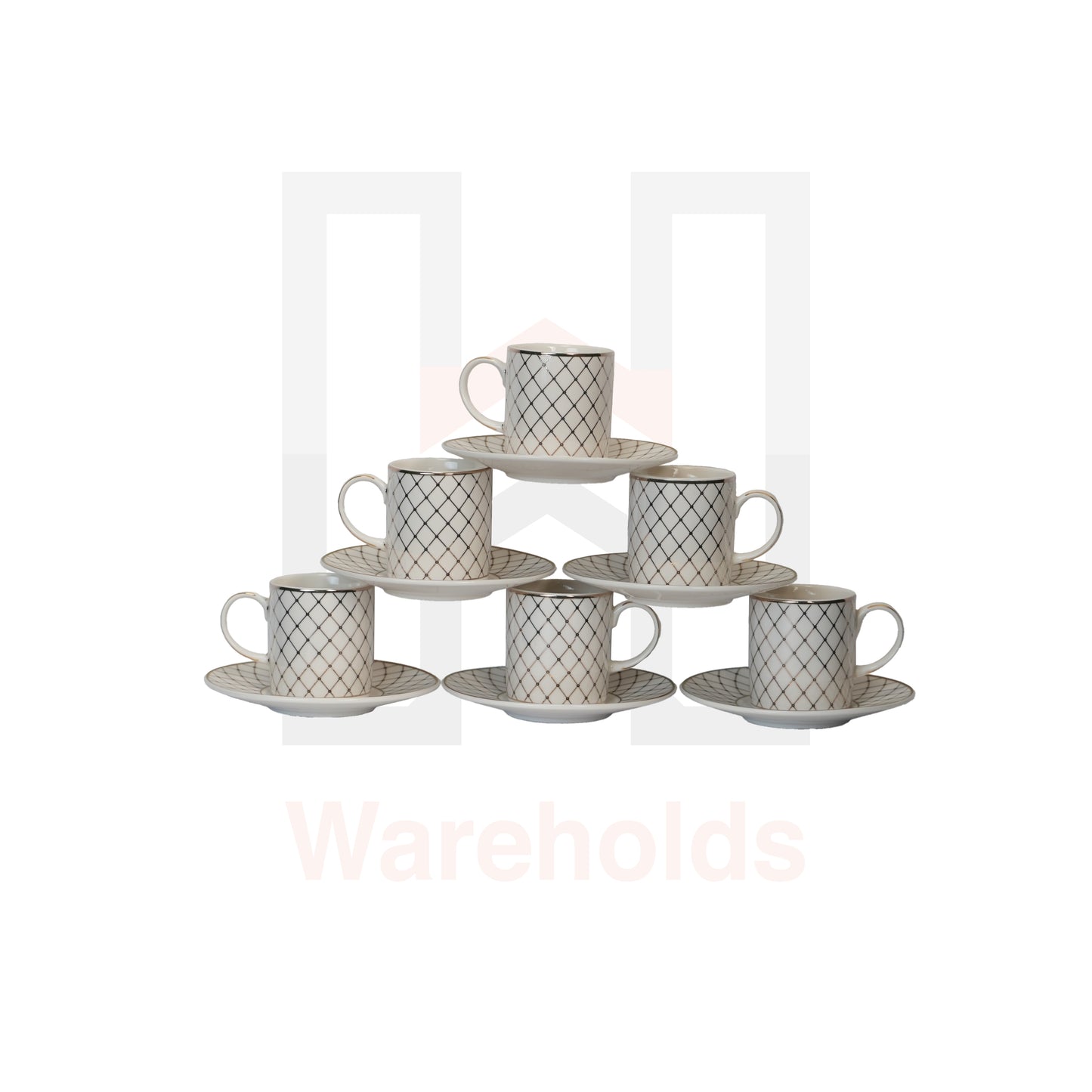 6 Piece Pattern Coffee Cup Set