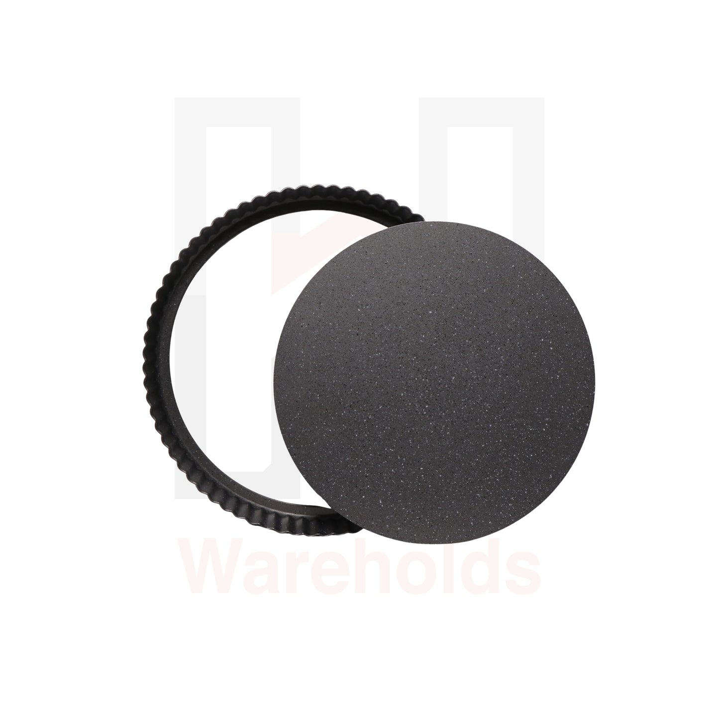 Phoenix Grey Granite Fluted Tart Pan With Removable Bottom