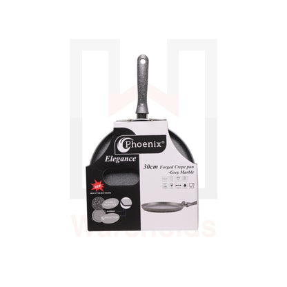 Phoenix Grey Marble Forged Crepe Pan