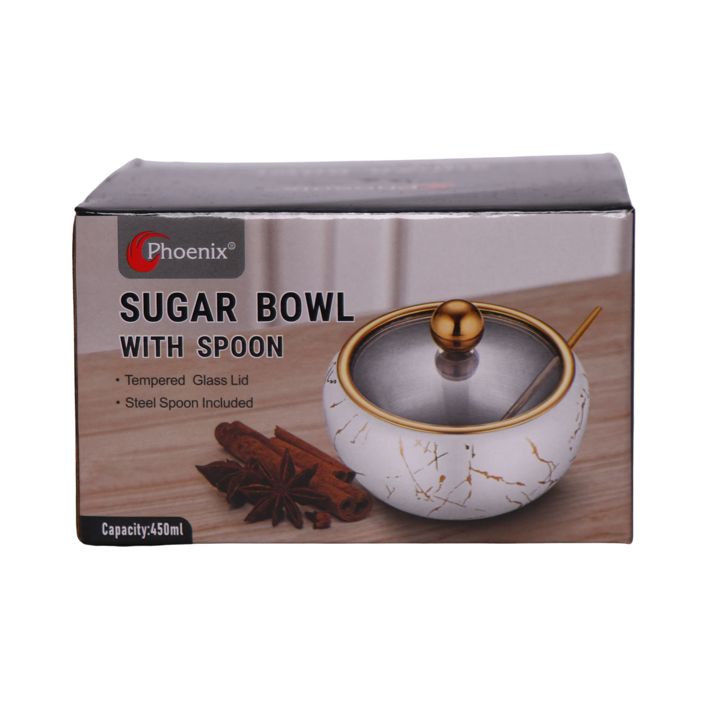 Phoenix Sugar Bowl With Spoon