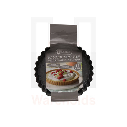 Phoenix Grey Granite Fluted Tart Pan With Removable Bottom