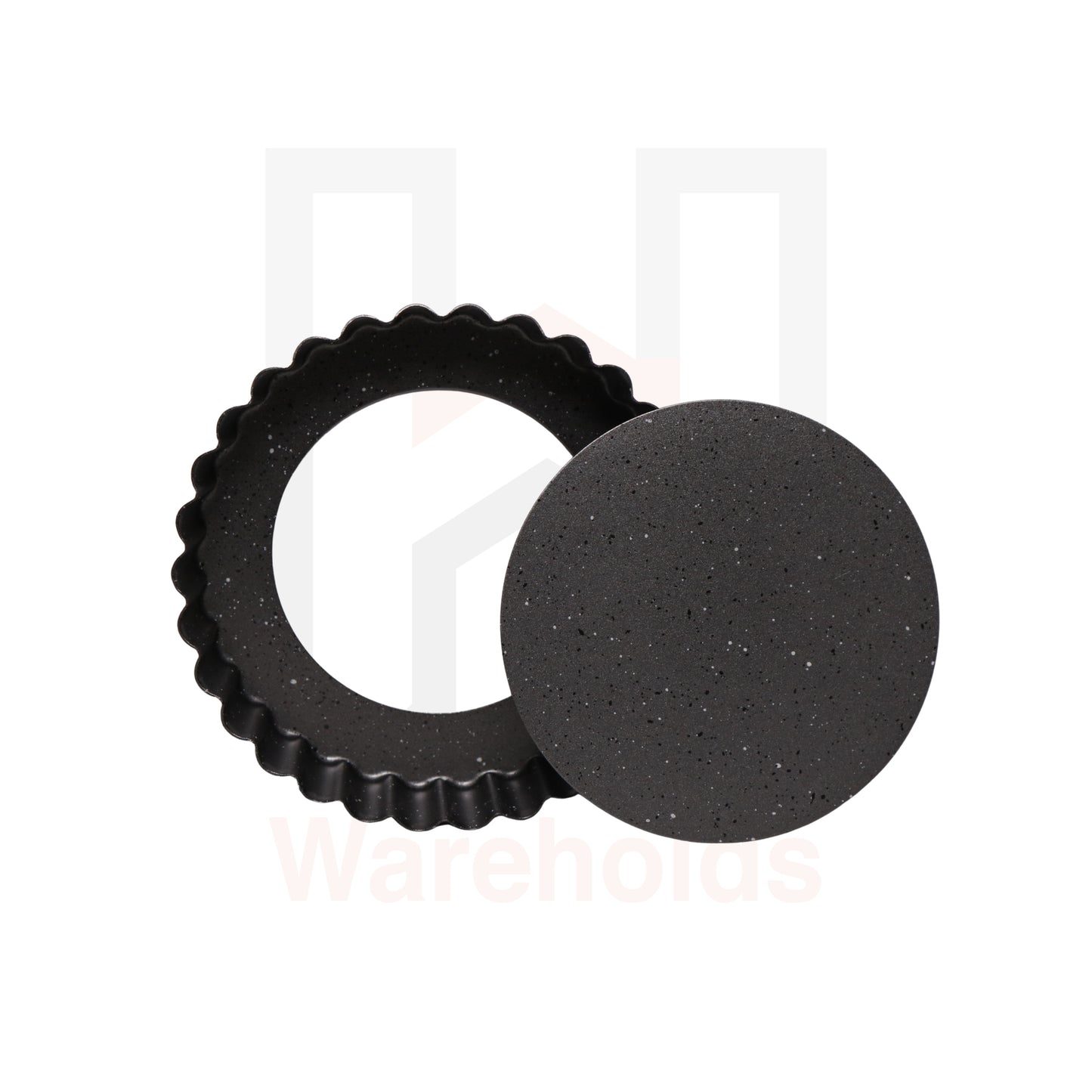 Phoenix Grey Granite Fluted Tart Pan With Removable Bottom