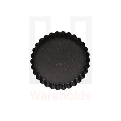 Phoenix Grey Granite Fluted Tart Pan With Removable Bottom