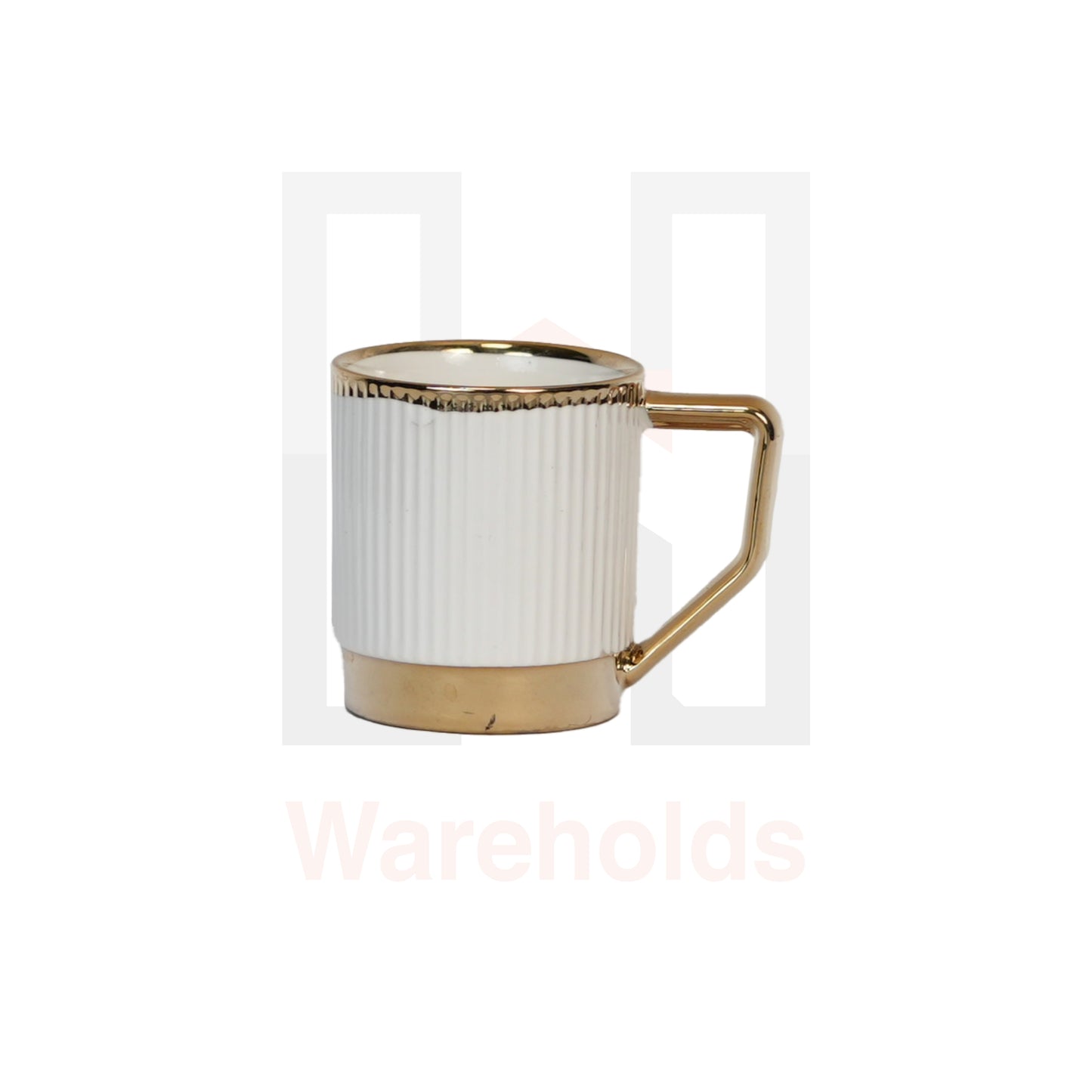 6 Piece Gold Coffee Cup Set