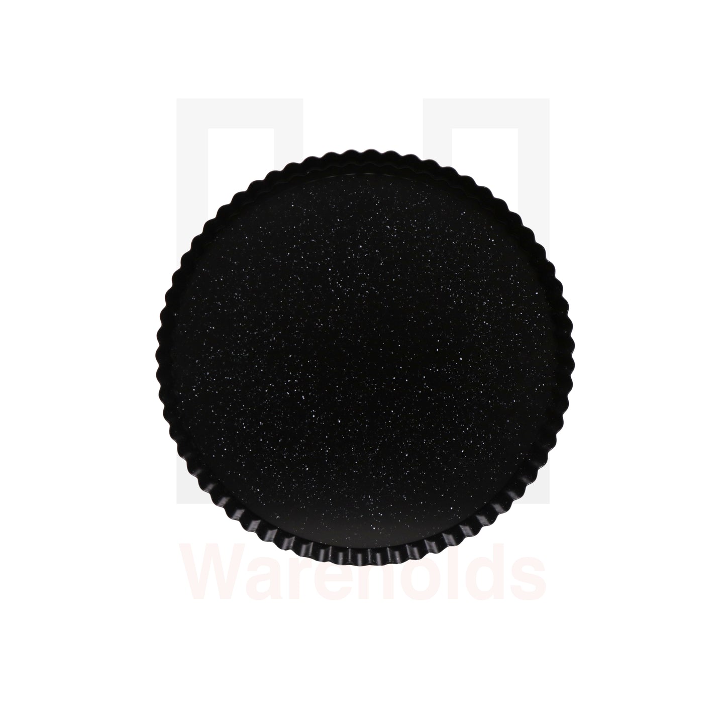 Phoenix Black Granite Fluted Tart Pan With Removable Bottom