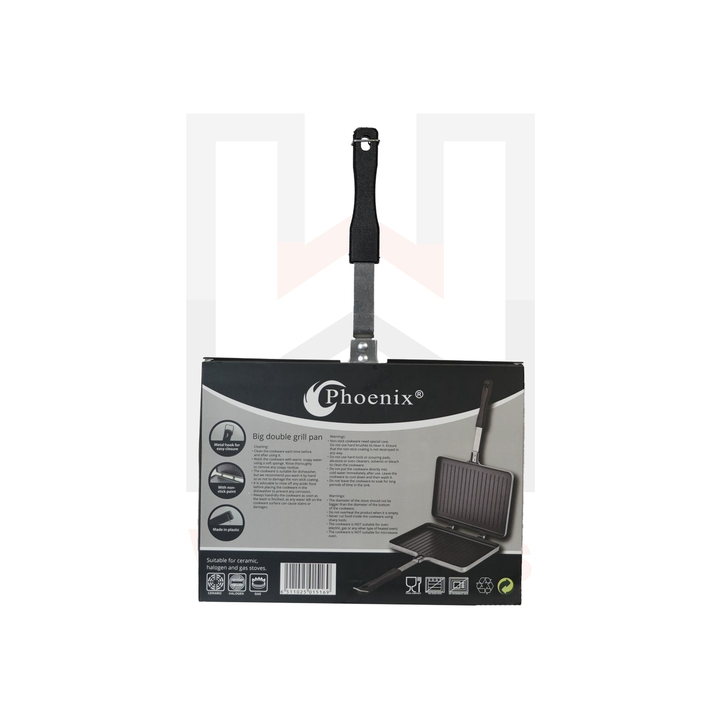 Phoenix Aluminium Big Double Grill Pan 30cm