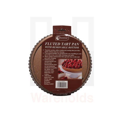 Phoenix Brown Granite Fluted Tart Pan With Removable Bottom